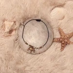 ❤️❤️Gold elephant charm adjustable bracelet